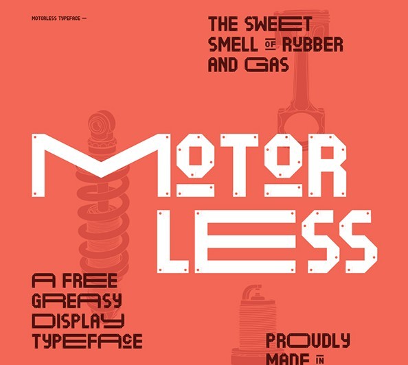 Motorless - Free font